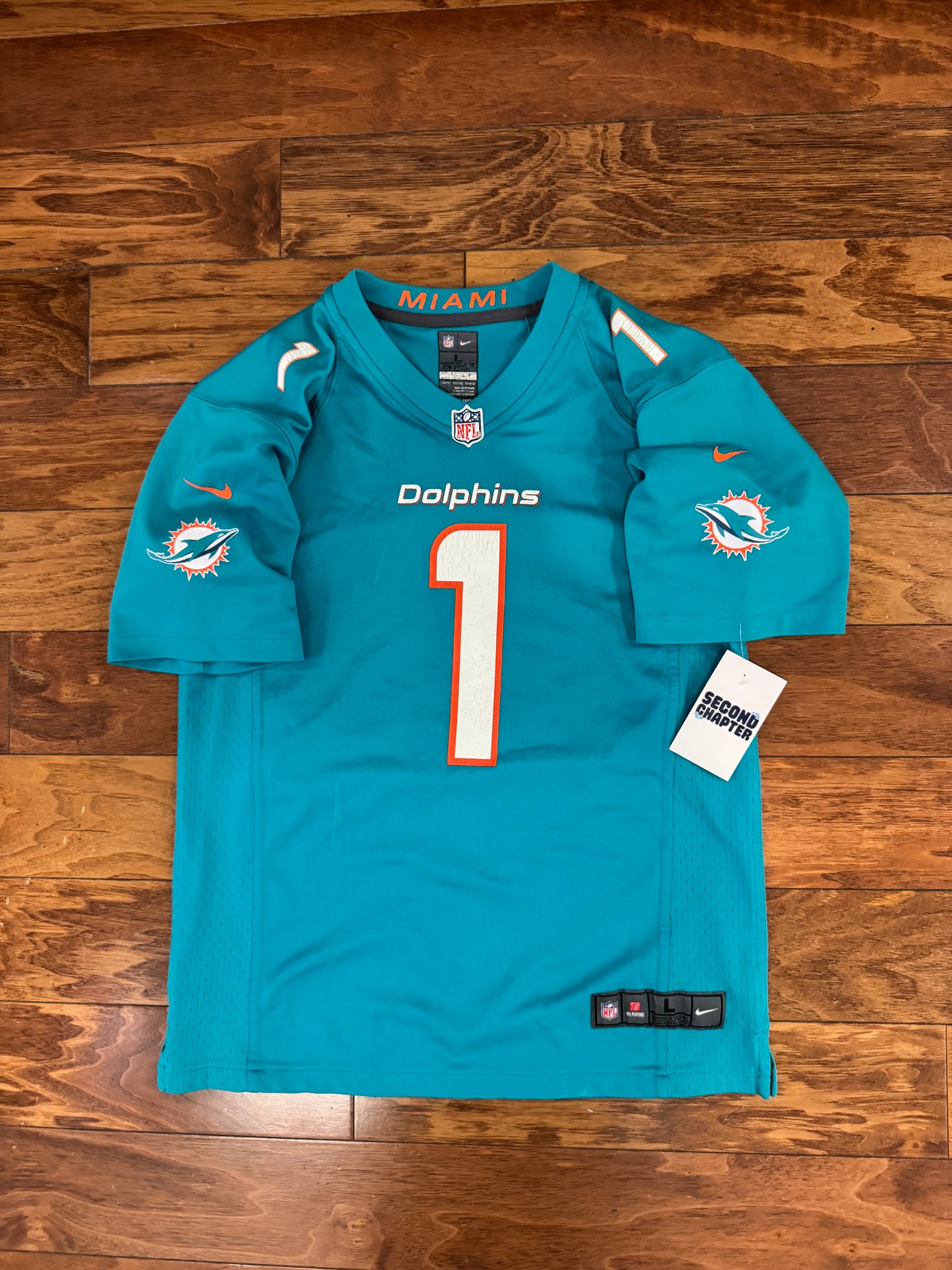 Miami Dolphins Tua Tagovailoa Youth NFL Football Jersey (Youth L)