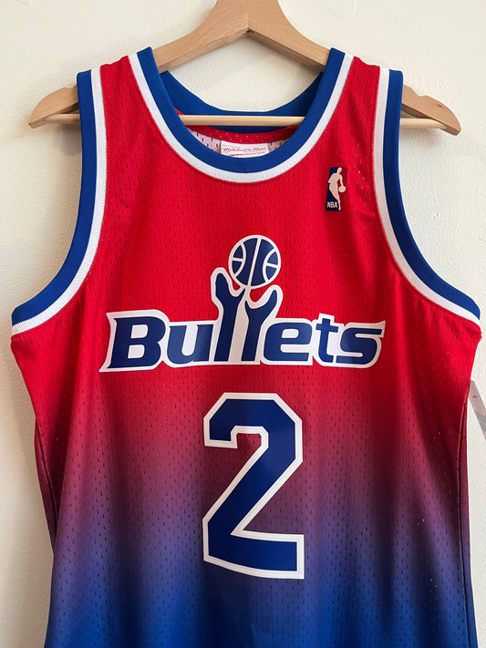 Washington Bullets Chris Webber Mitchell & Ness NBA Jersey (M)