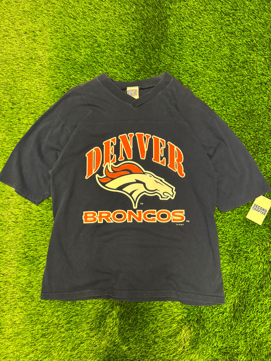 1998 Denver Broncos John Elway V Neck Shirt (XL)