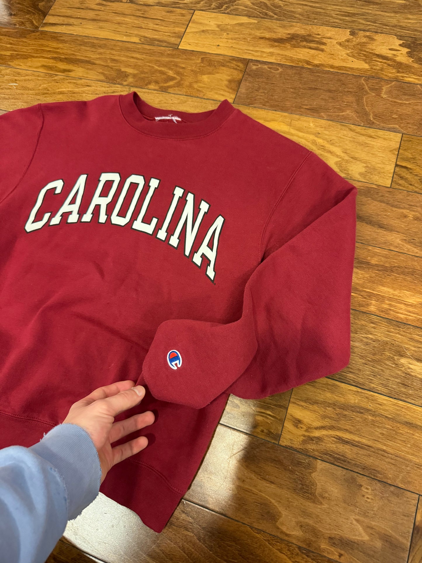University Of South Carolina (USC) Spell Out Champion Vintage Crewneck (M)