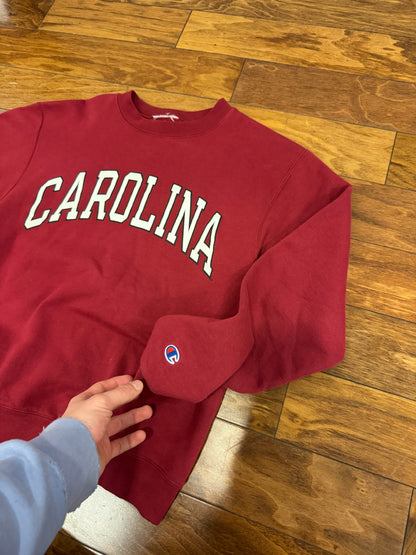 University Of South Carolina (USC) Spell Out Champion Vintage Crewneck (M)
