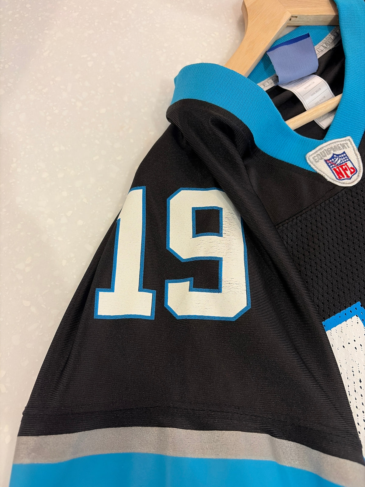 00s Carolina Panthers Keyshawn Johnson Reebok Home Jersey (L)