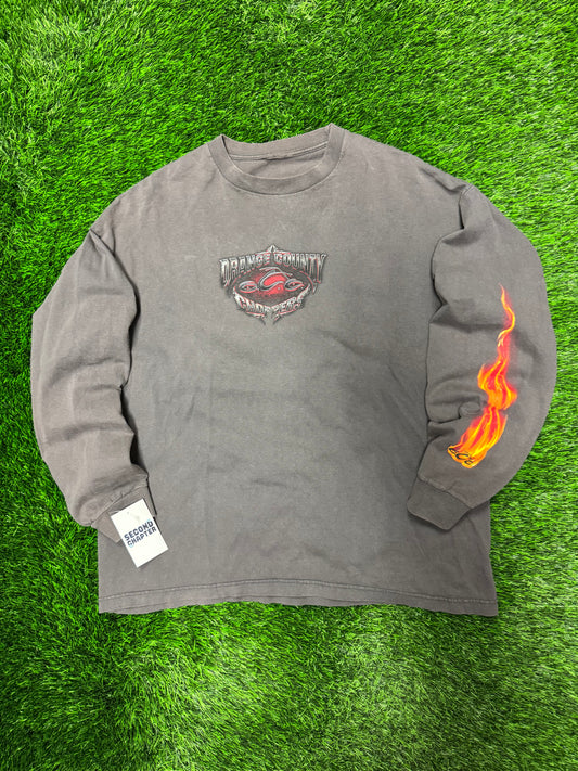 00s Orange County Choppers Vintage Flame Long Sleeve Tee (XL)
