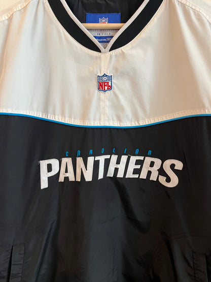 90s Carolina Panthers Reebok White & Black Windbreaker (L)