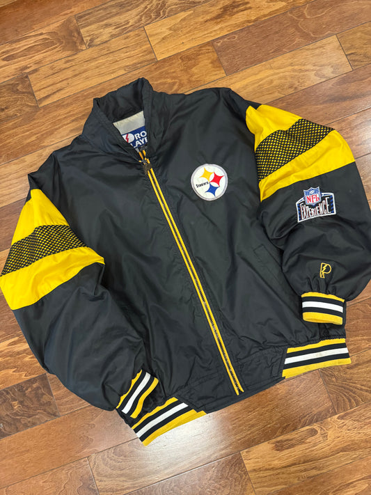 90s Pittsburgh Steelers Pro Player Vintage Windbreaker (L)