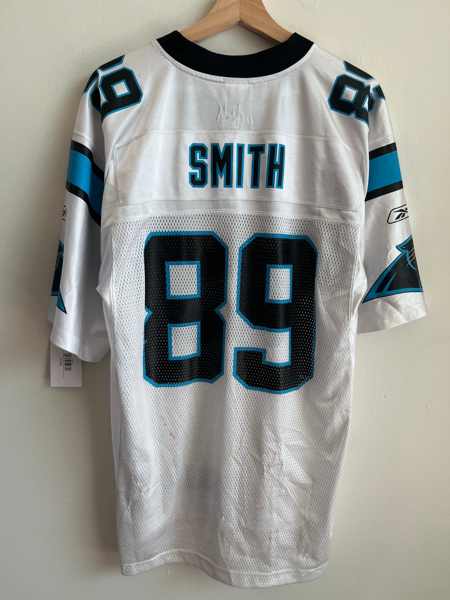 00s Carolina Panthers Steve Smith Reebok Away Jersey (M)