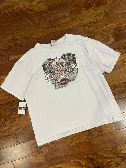 2020 Harley Cox's Asheboro NC White Tee (XXL)