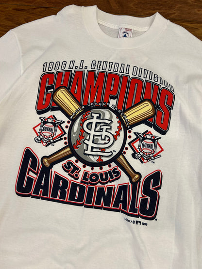 1996 St Louis Cardinals Vintage MLB Division Champs Tee (L)