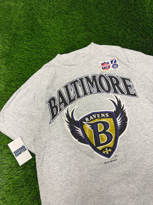1996 Baltimore Ravens Banned Logo Tee (L)