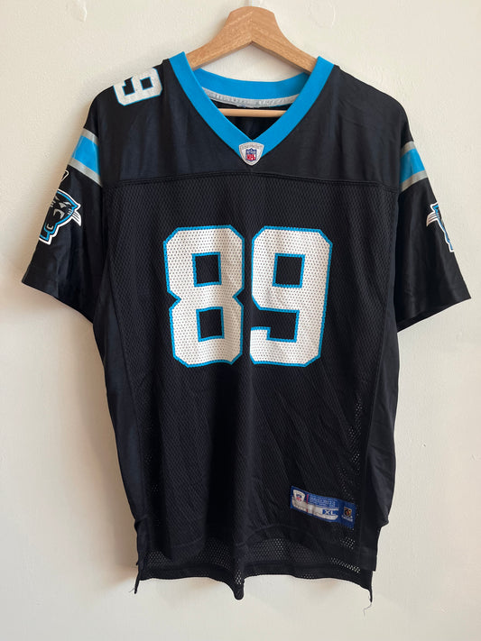 2010s Carolina Panthers Steve Smith Home Reebok Jersey (Youth XL)