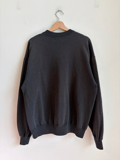 1990s Oakland Raiders Hanes Faded Black Crewneck (XXL)