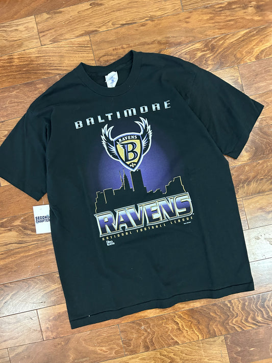 1996 Baltimore Ravens Banned Logo Tee (XL)