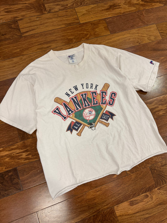 1998 New York Yankees Vintage Pro Player Cropped Tee (XL)