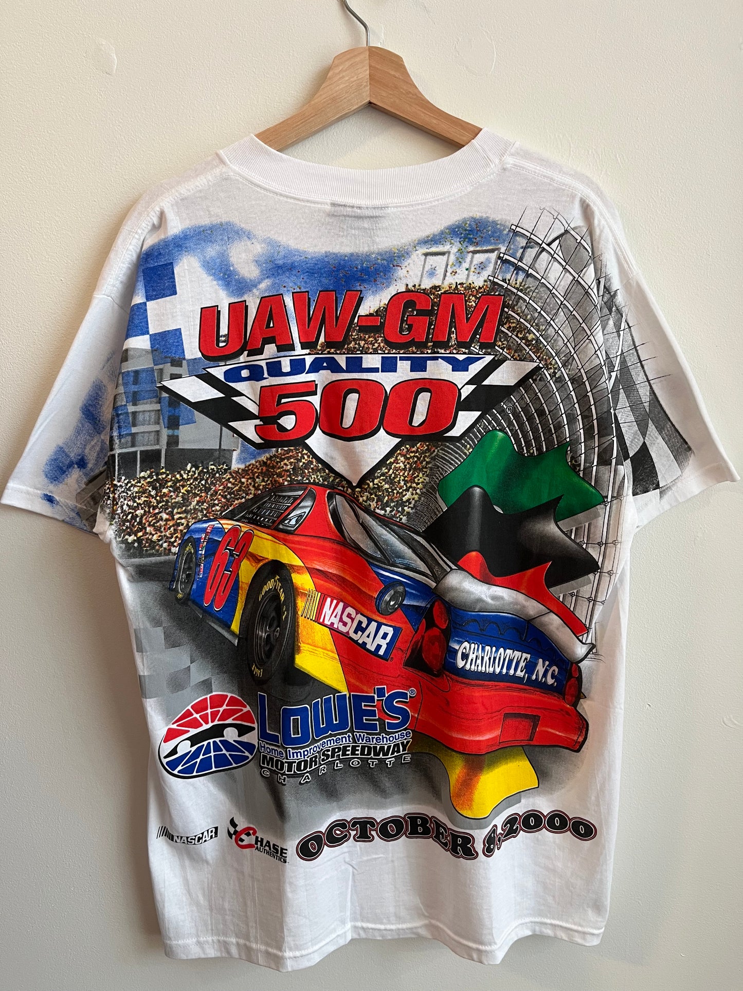 00s Lowe’s Charlotte Motor Speedway UAW-GM Nascar AOP Tee (M)