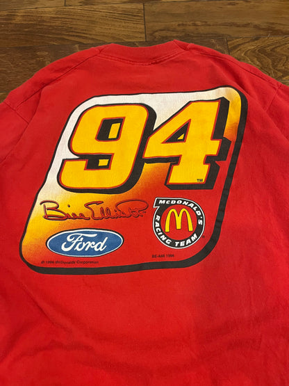 1996 Bill Elliot Nascar Front/Back Graphic Tee (L)