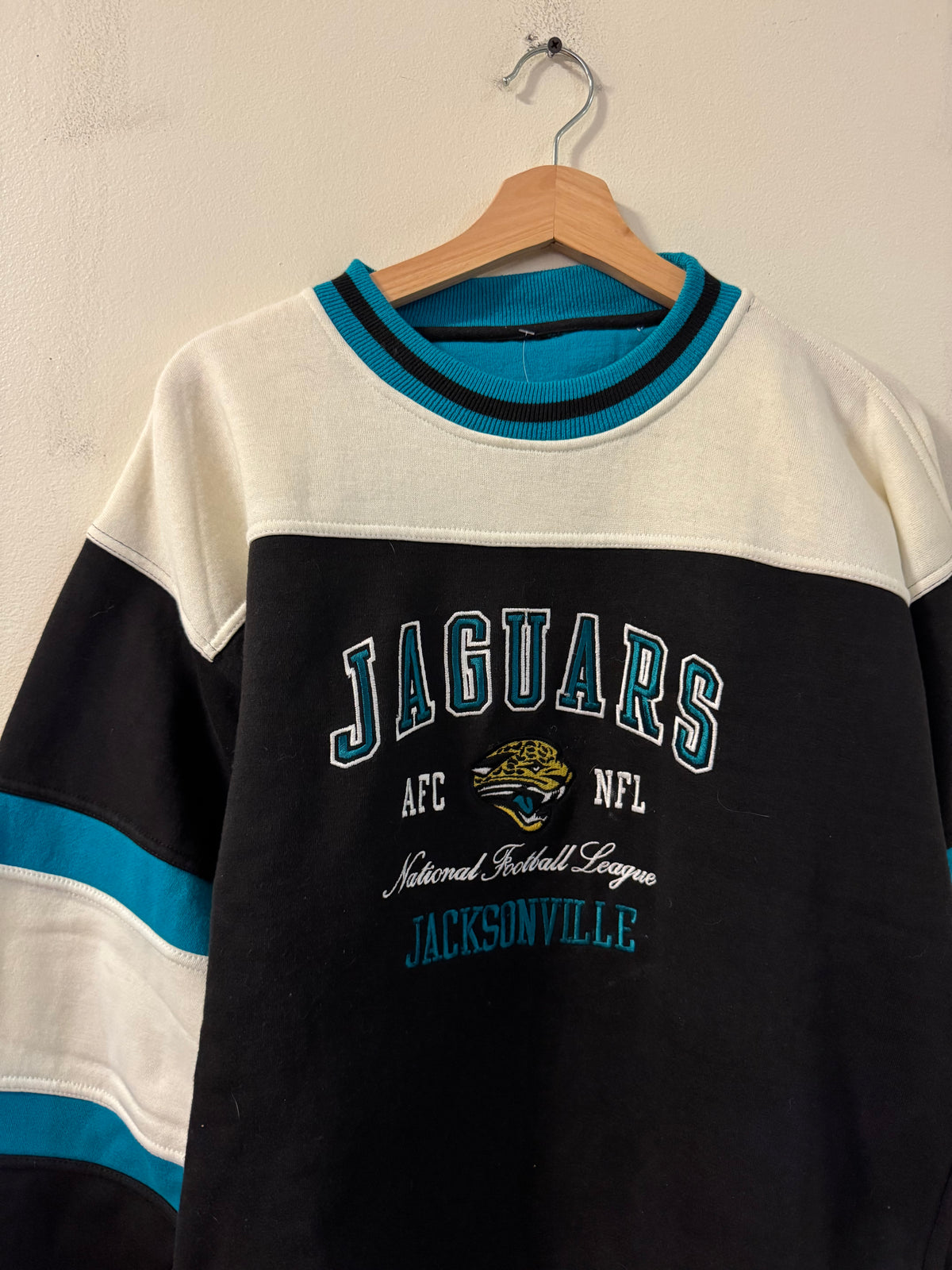 90s Jacksonville Jaguars Embroidered Boxy Crewneck (XL)