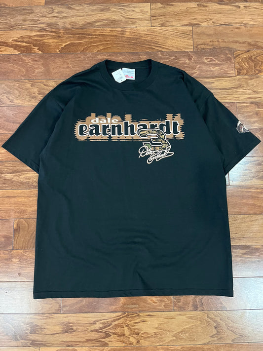 00s Dale Earnhardt Camo Text Deadstock Black Tee (XL)