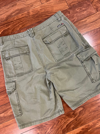00s Quiksilver Green Cargo Shorts (36)