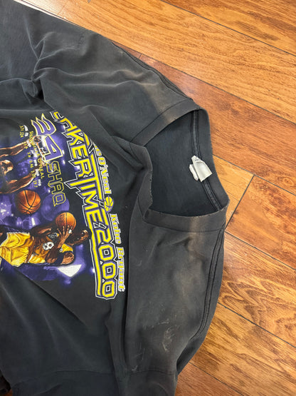 2000 Los Angeles Lakers Lakertime Kobe Bryant + Shaquille O'Neal Vintage Tee (XXL)