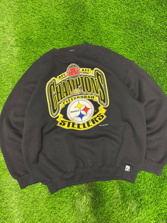1996 Steelers Super Bowl Champions Vintage NFL Crewneck (XL)