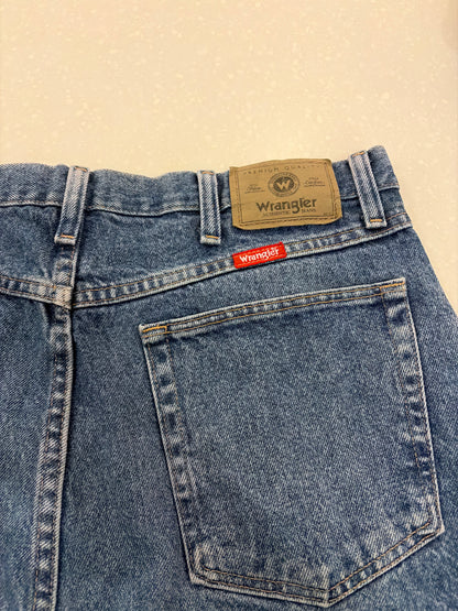 00s Wrangler Dark Blue Shorts (34)