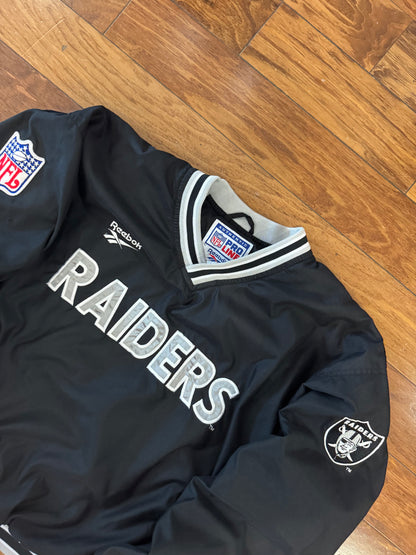 90s Oakland Raiders Reebok NFL Pro Line Windbreaker (L)