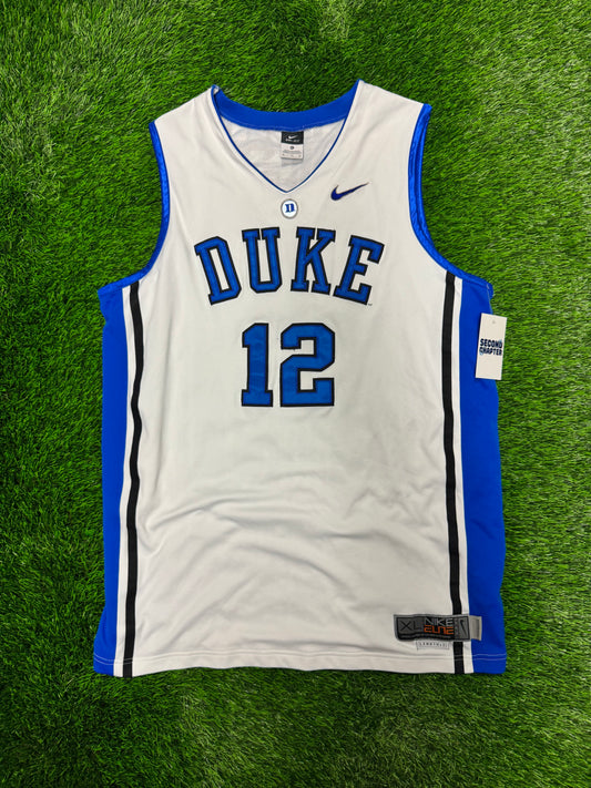 2010s Duke University Nike Elite NCAA #12 Basketball Jersey (XL)