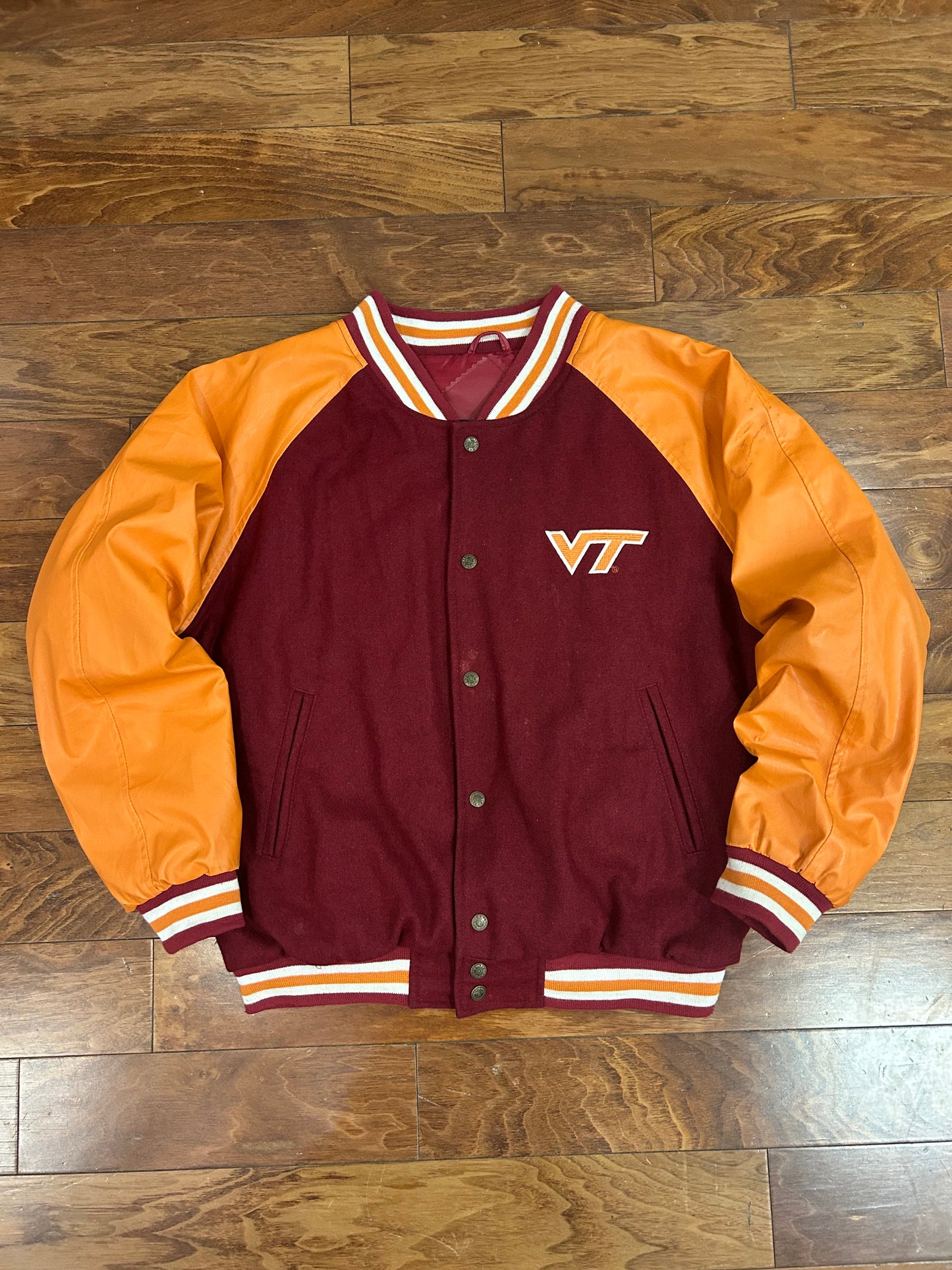 00s Virginia Tech S&B Leather Jacket (M)