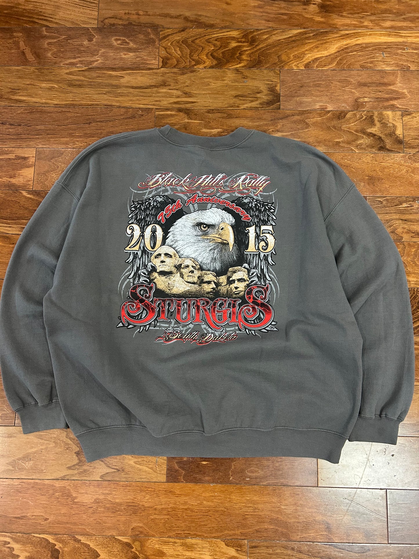 2015 Sturgis Black Hills Rally Biker Crewneck (XXL)