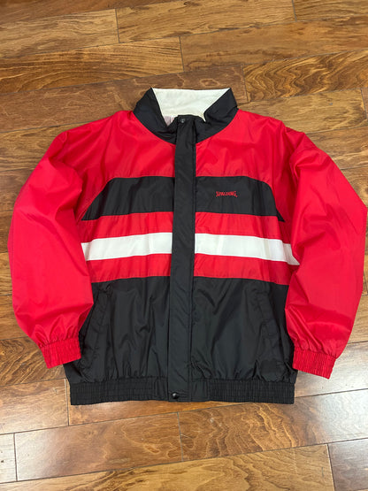 90s Spalding Vintage Striped Windbreaker (XL)
