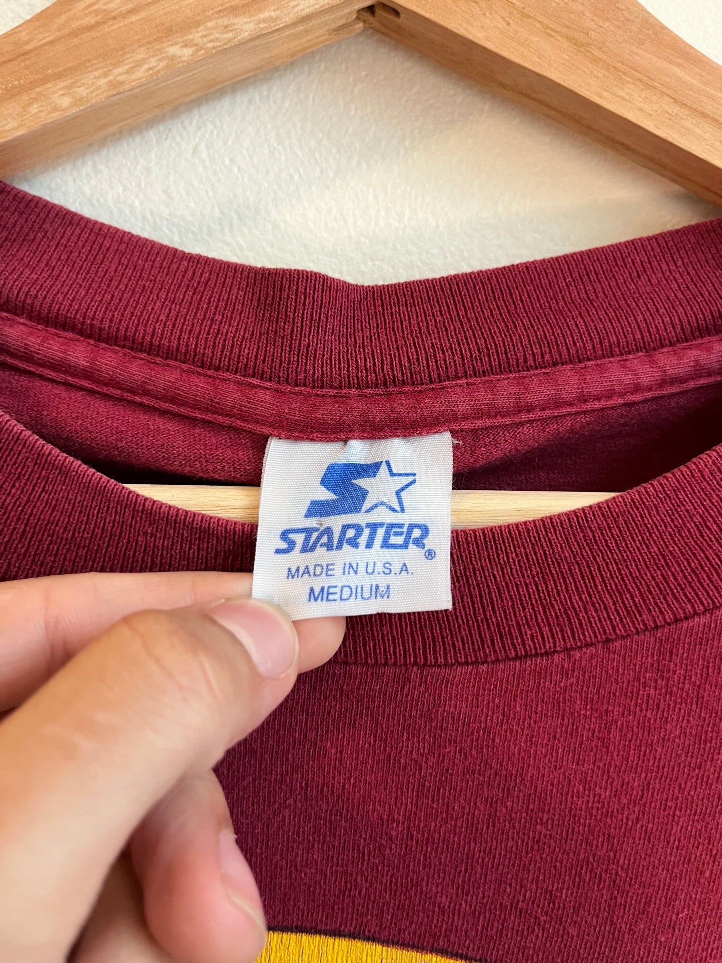 90s Washington Redskins NFL Starter Maroon Tee (M)