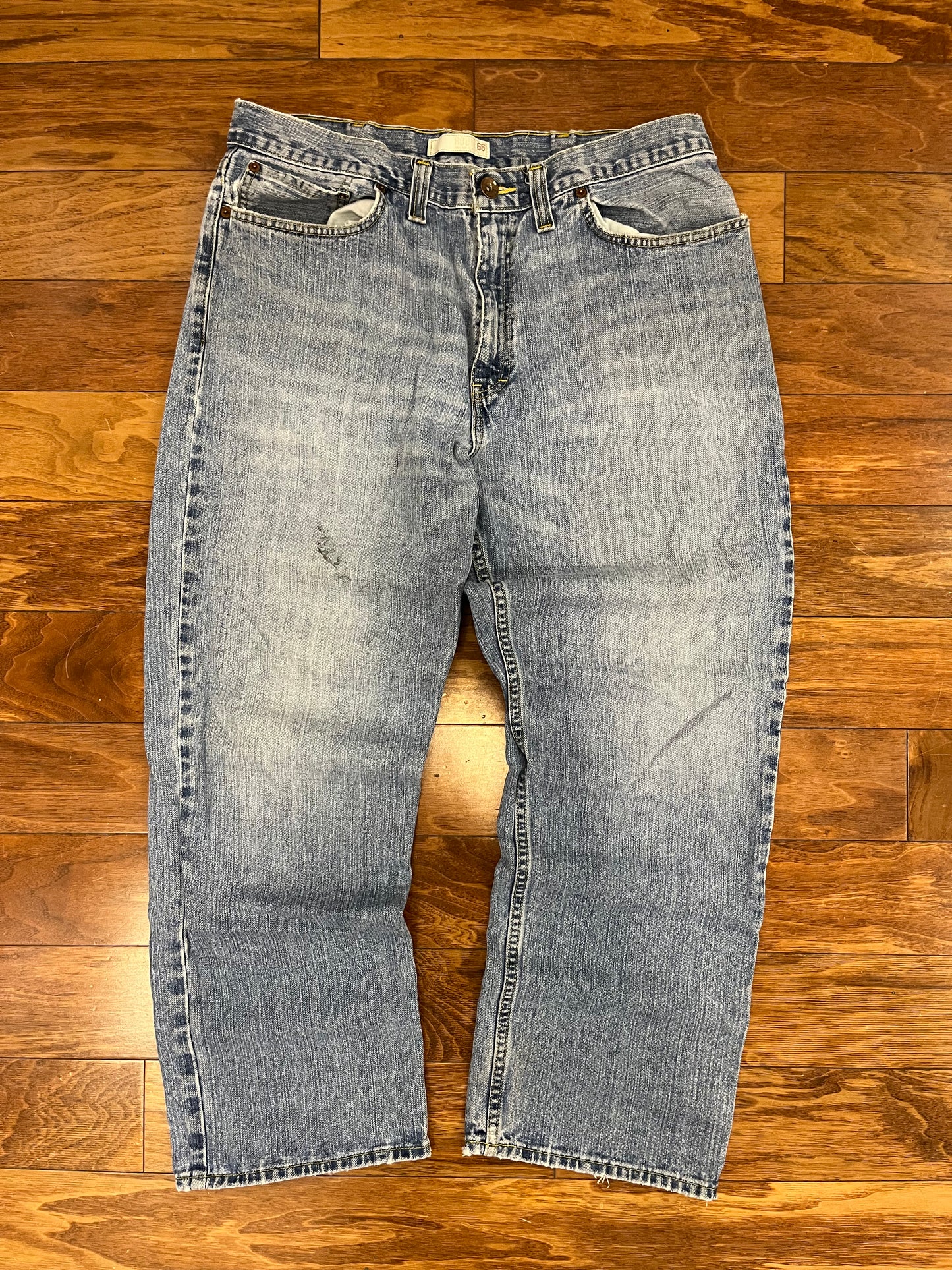 00s Route 66 Baggy Blue Jeans (35 x 29)