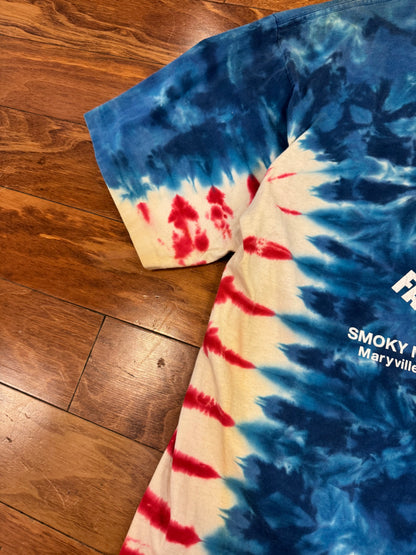 2011 Harley Davidson Red/White/Blue Tie Dye Tee (XXL)