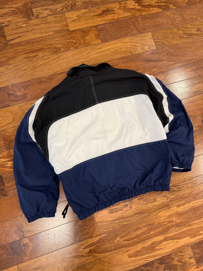 90s Nike Black & Blue Color Block Windbreaker (M)
