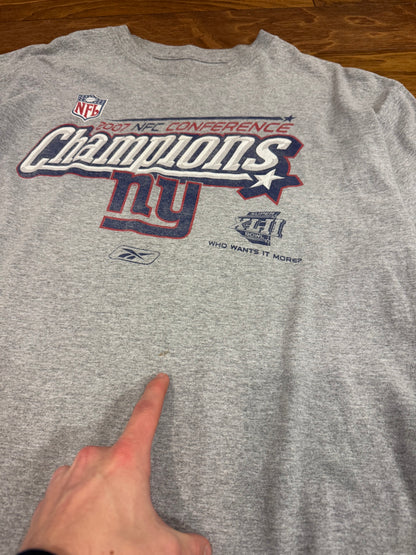 2007 New York Giants NFC Champions Tee (XL)
