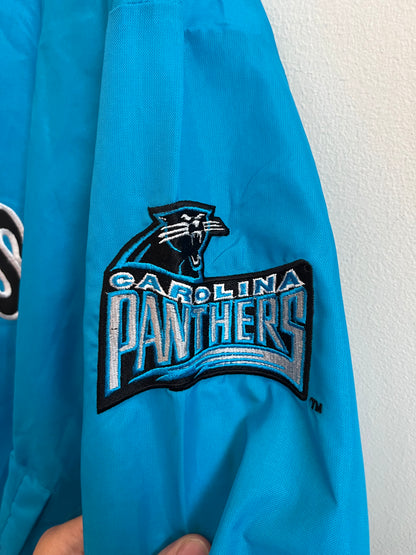 90s Carolina Panthers Embroidered Blue Starter Inaugural Season Windbreaker (M)