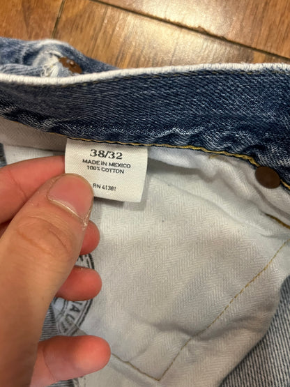 00s Polo Ralph Lauren Distressed Bootcut Jeans (38 x 32)