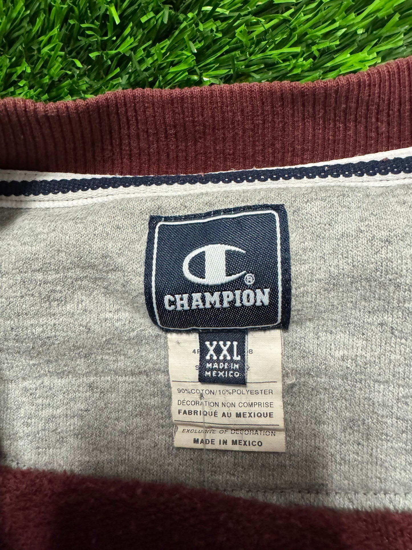 00s Champion Vintage Essential Burgundy Crewneck (XXL)