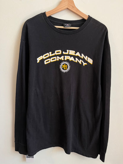 00s Polo Ralph Lauren Black Long Sleeve Shirt (XL)
