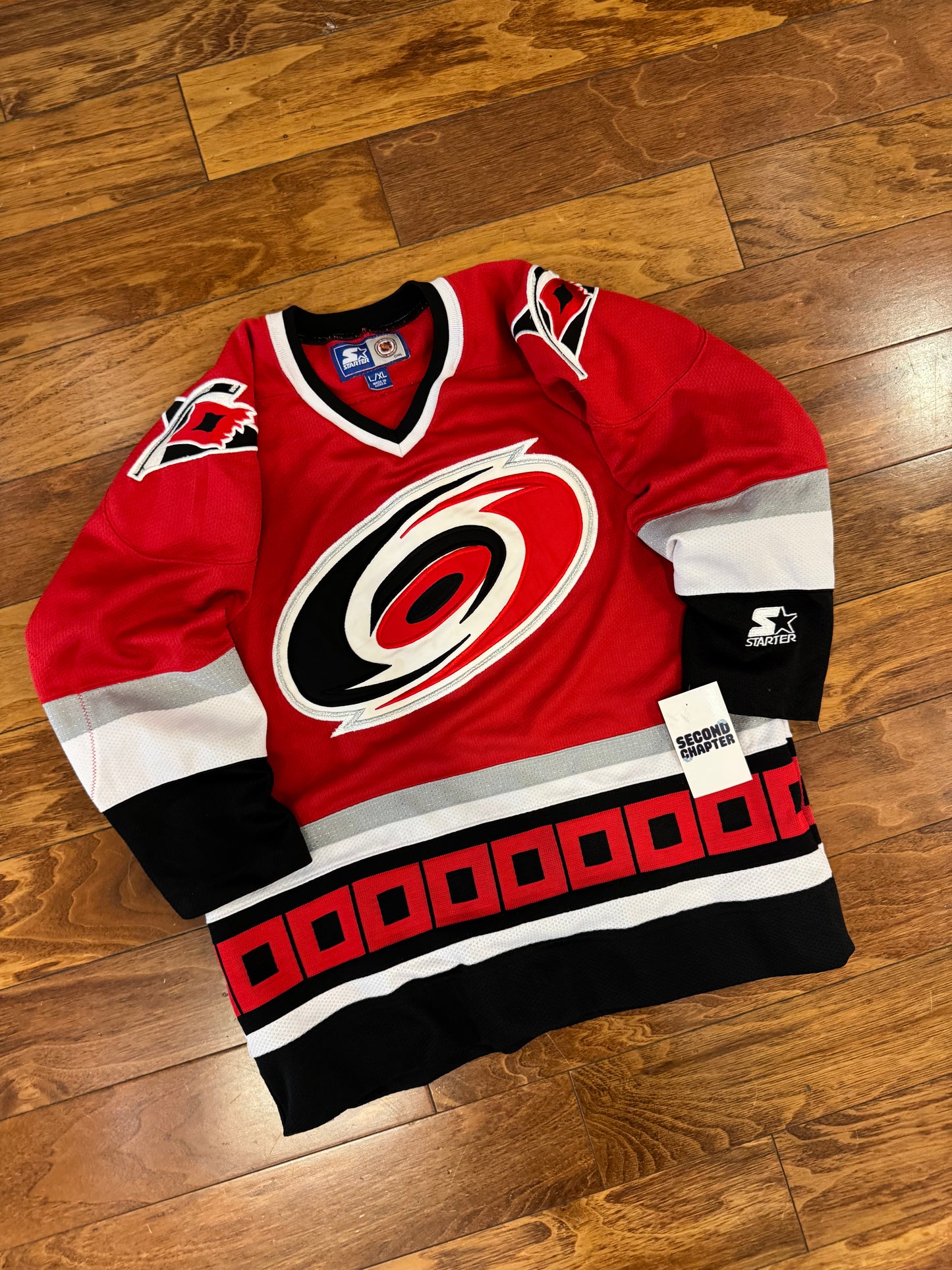 00s Carolina Hurricanes Starter Hockey Jersey (Youth XL)
