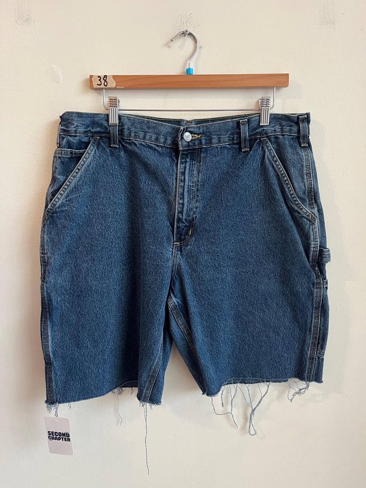 2018 Carhartt Dark Blue Carpenter Shorts (36)