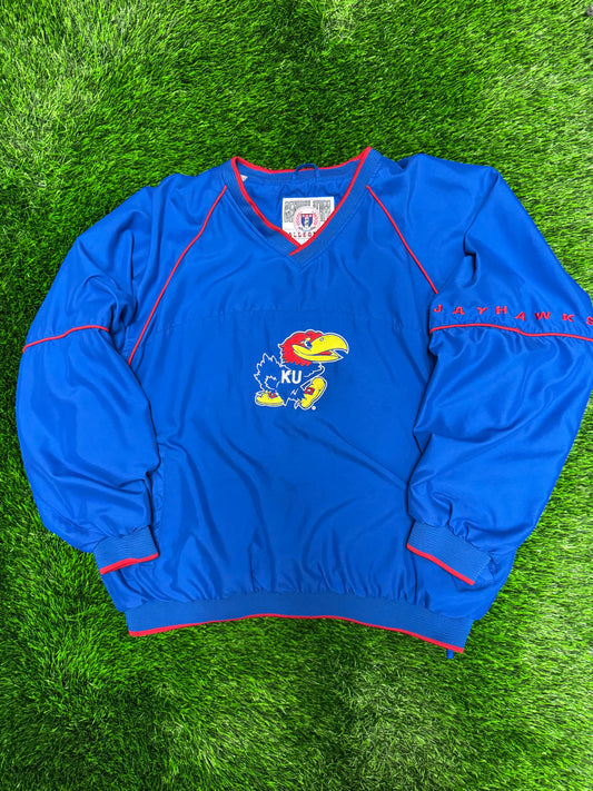 90s Kansas University (KU) Jayhawks Windbreaker (XL)