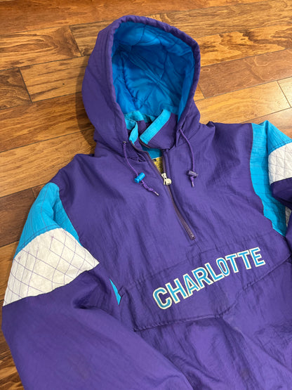 90s Charlotte Hornets Jen-Pro Puffer Jacket (M)