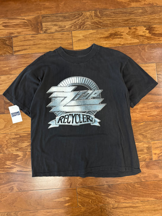 1991 ZZ Top "Recycler" Rock Band Music Tour Tee (L)