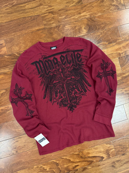 00s MMA Elite Burgundy Thermal Shirt (XL)