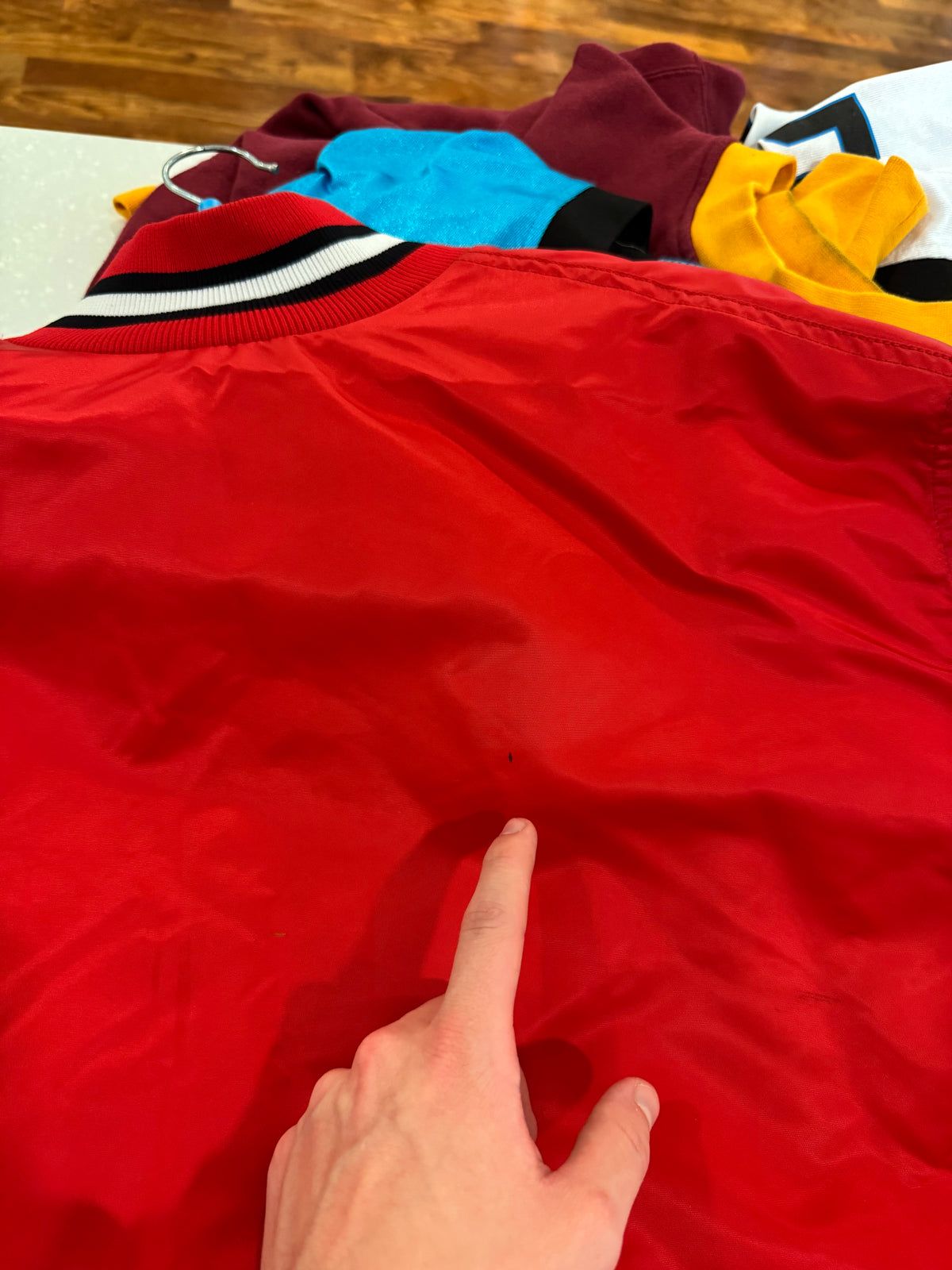 80s Oak Hill Academy Vintage Satin Jacket (L)
