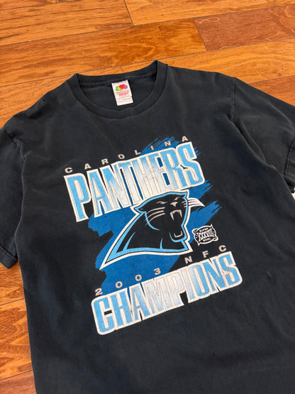 2003 Carolina Panthers NFC Champions Graphic Vintage Tee (L)