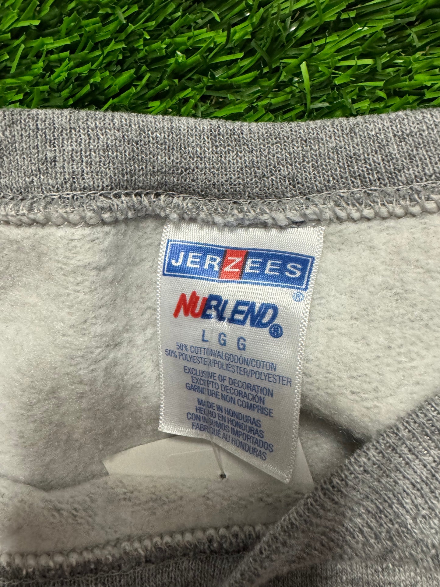 00s Virginia Tech University Jerzees Grey Crewneck (L)