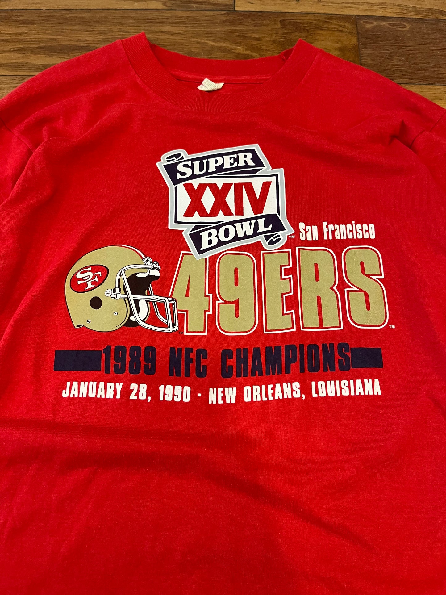 1990 San Francisco 49ers Super Bowl Tee (L)