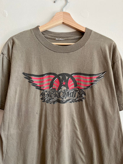 1999 Aerosmith World Tour Green Music Tee (L)